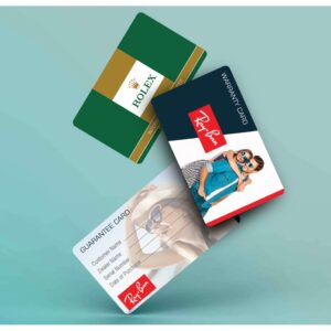 PVC WARRANTY CARDS